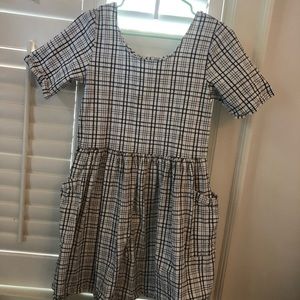 Urban Renewal Babydoll Plaid Dress with Pockets